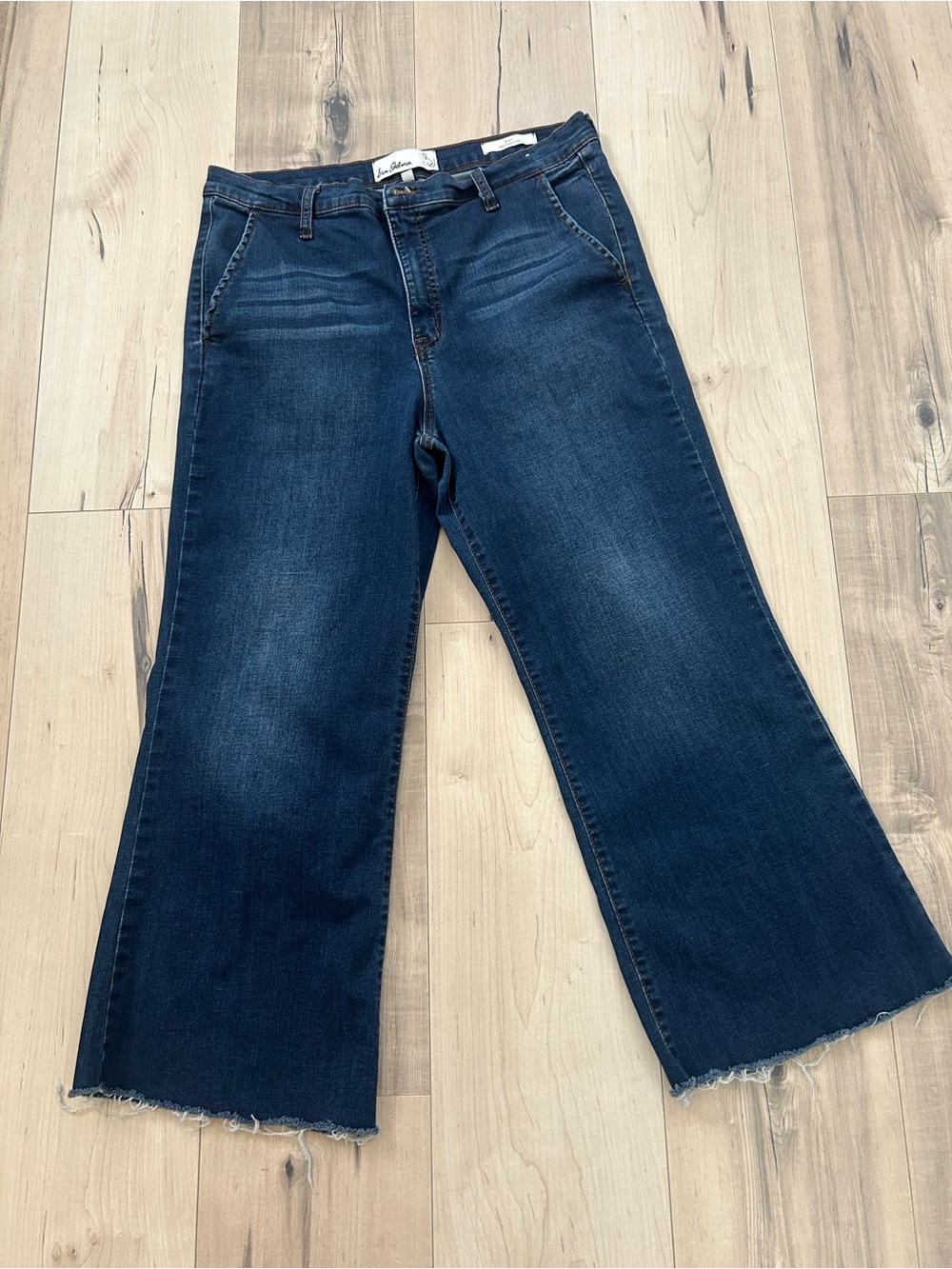 Sam Edelman Dark Blue Wide-Leg Jeans